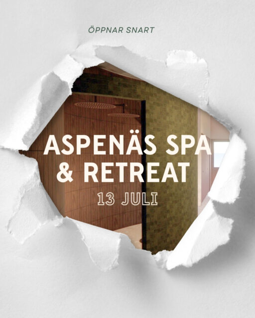 Aspenäs Spa & Retreat öppnar dörrarna den 13 juli 🌿✨
Är du lika taggad som vi är?